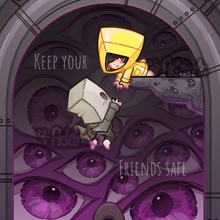 Load image into Gallery viewer, 'CHIBI Keep Your Friends Safe' | Print |
